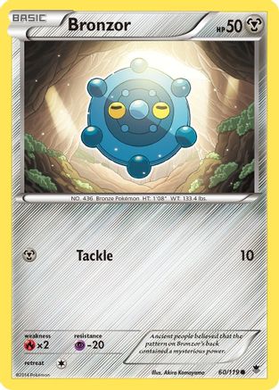 Bronzor 060/119 - XY  Phantom Forces Reverse Holofoil