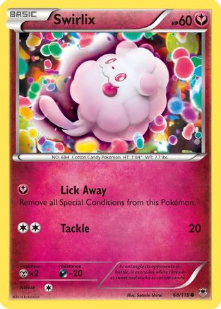 Swirlix 068/119 - XY  Phantom Forces Reverse Holofoil