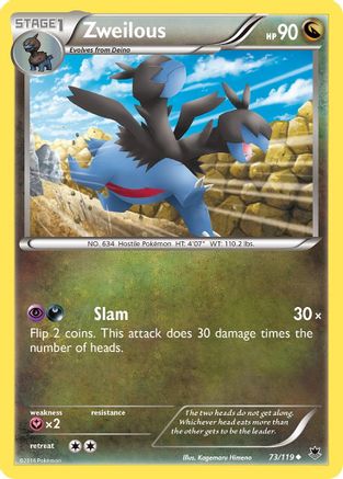Zweilous 073/119 - XY  Phantom Forces Reverse Holofoil