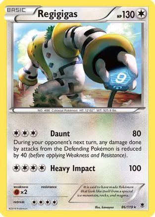 Regigigas 086/119 - XY  Phantom Forces Holofoil
