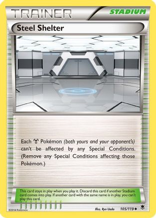 Steel Shelter 105/119 - XY  Phantom Forces Reverse Holofoil