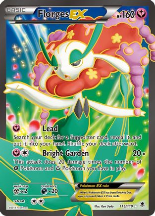 Florges EX (Full Art) 116/119 - XY  Phantom Forces Holofoil