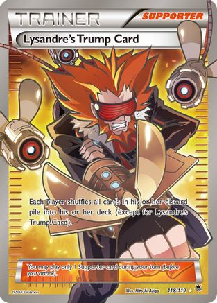Lysandre's Trump Card (Full Art) 118/119 - XY  Phantom Forces Holofoil
