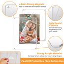 4Pcs Acrylic Photo Frames 5x7In Photo Display Vertically Horizontally Free Standing Desktop Picture Frame High Definition Magnetic Frameless Photo Hol