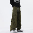 Men's Retro Pleated Straight-Leg Casual Overalls
