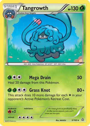 Tangrowth 005/160 - XY  Primal Clash Reverse Holofoil