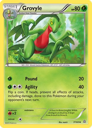 Grovyle 007/160 - XY  Primal Clash