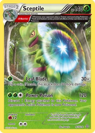 Sceptile (Omega) 009/160 - XY  Primal Clash Reverse Holofoil