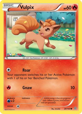 Vulpix 020/160 - XY  Primal Clash