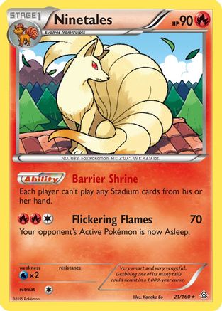 Ninetales 021/160 - XY  Primal Clash