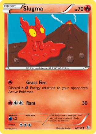 Slugma 022/160 - XY  Primal Clash Reverse Holofoil