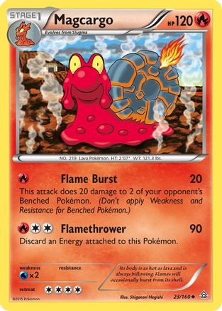 Magcargo 023/160 - XY  Primal Clash Reverse Holofoil
