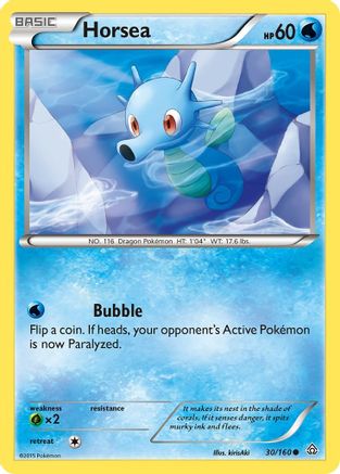 Horsea 030/160 - XY  Primal Clash Reverse Holofoil
