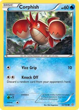 Corphish 042/160 - XY  Primal Clash Reverse Holofoil