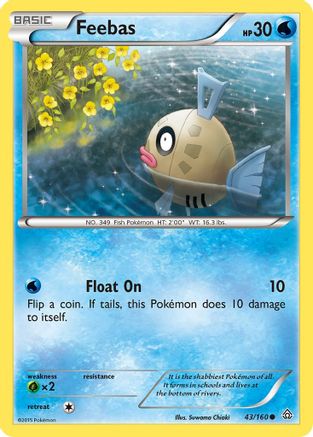 Feebas 043/160 - XY  Primal Clash Reverse Holofoil