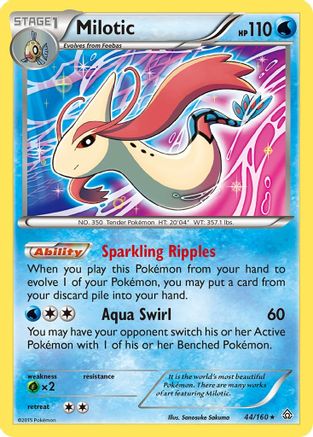 Milotic 044/160 - XY  Primal Clash Reverse Holofoil