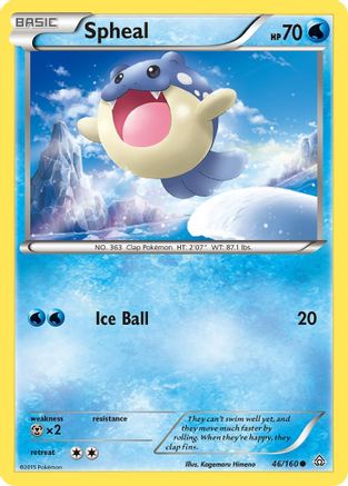 Spheal 046/160 - XY  Primal Clash Reverse Holofoil