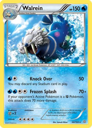 Walrein 048/160 - XY  Primal Clash Reverse Holofoil