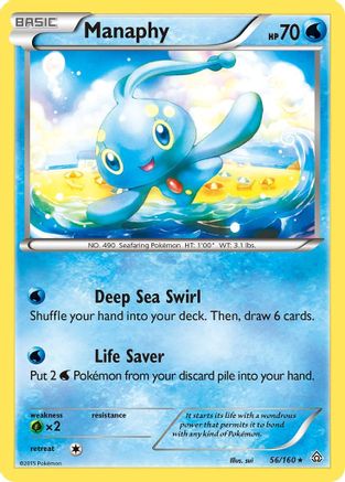 Manaphy 056/160 - XY  Primal Clash Reverse Holofoil