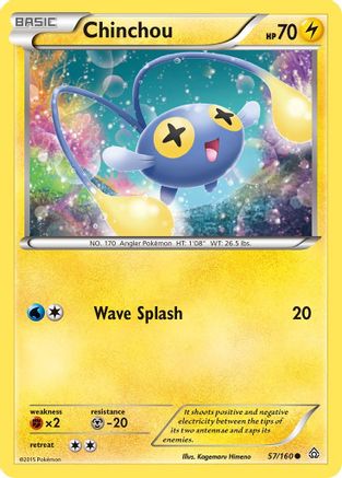 Chinchou 057/160 - XY  Primal Clash Reverse Holofoil