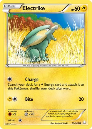 Electrike 059/160 - XY  Primal Clash Reverse Holofoil