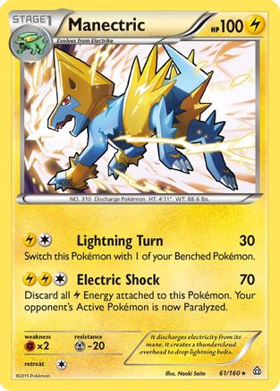 Manectric 061/160 - XY  Primal Clash Holofoil