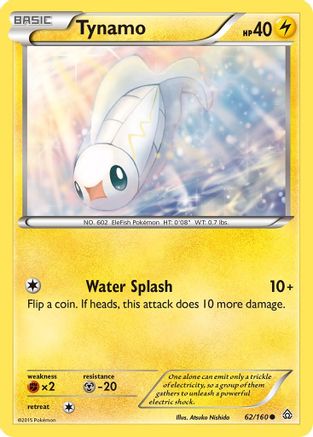 Tynamo 062/160 - XY  Primal Clash Reverse Holofoil