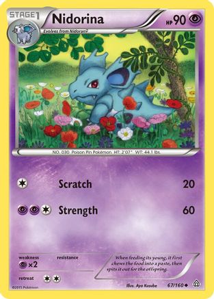 Nidorina 067/160 - XY  Primal Clash