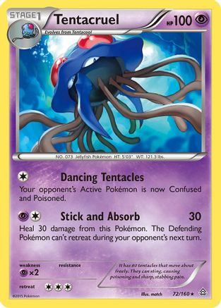 Tentacruel 072/160 - XY  Primal Clash Reverse Holofoil