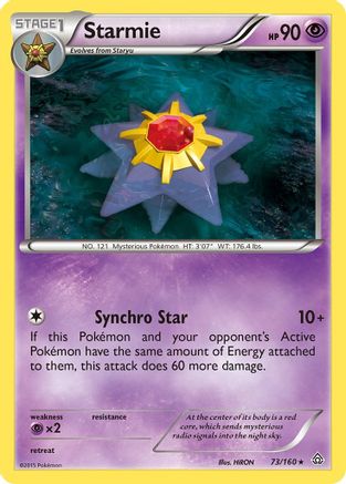 Starmie 073/160 - XY  Primal Clash Reverse Holofoil