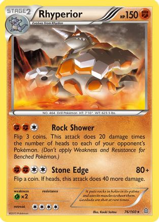 Rhyperior 076/160 - XY  Primal Clash