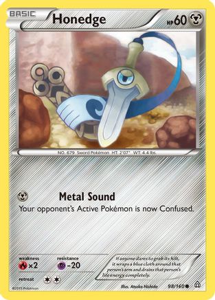 Honedge 098/160 - XY  Primal Clash Reverse Holofoil