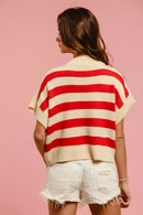 BiBi Star Patches American Flag Sleeveless Sweater