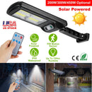 Solar Powered Wall Lights Outdoor 120LED Beads Motion Sensor Lamp IP65 Waterproof 3 Modes Sensor Light W/ Remote Control For Street Front Door Deck