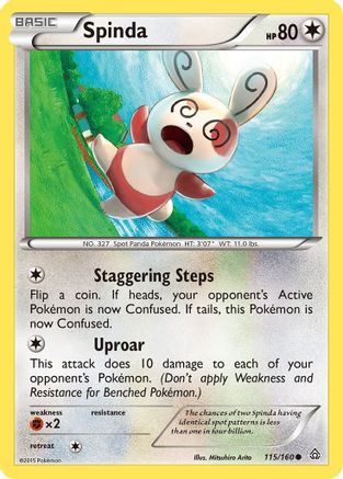 Spinda 115/160 - XY  Primal Clash Reverse Holofoil