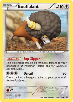 Bouffalant 119/160 - XY  Primal Clash Reverse Holofoil