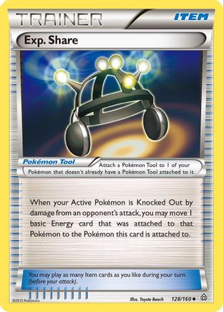 Exp. Share 128/160 - XY  Primal Clash Reverse Holofoil
