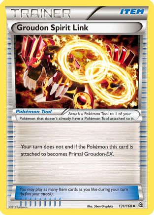 Groudon Spirit Link 131/160 - XY  Primal Clash Reverse Holofoil