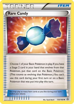 Rare Candy 135/160 - XY  Primal Clash Reverse Holofoil