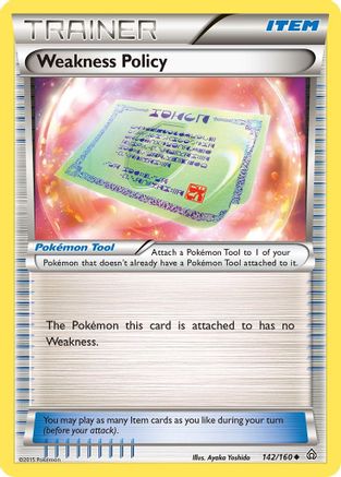 Weakness Policy 142/160 - XY  Primal Clash