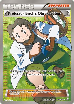 Professor Birch's Observations (Full Art) 159/160 - XY  Primal Clash Holofoil
