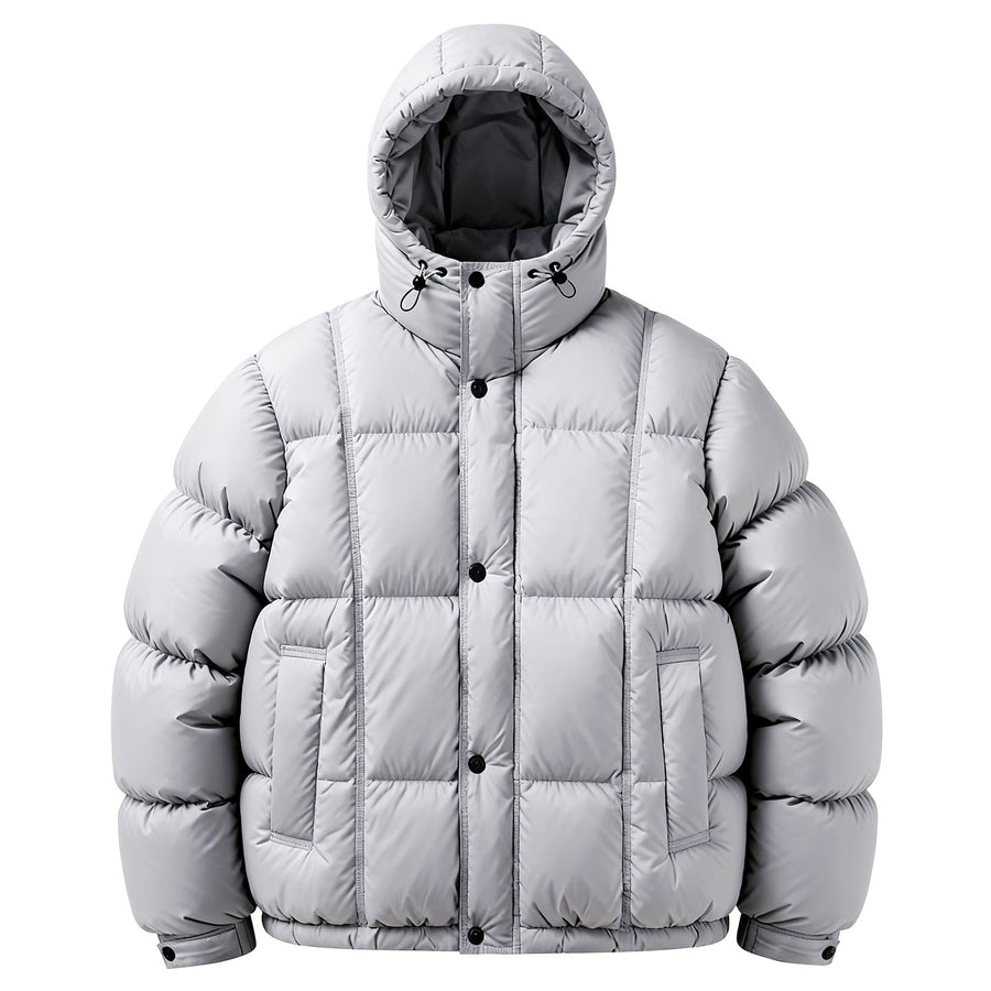 Men's Casual Loose-Fitting Hooded Down Jacket