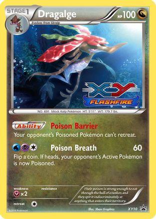 Dragalge (Prerelease) XY10/211 - XY Promos Holofoil