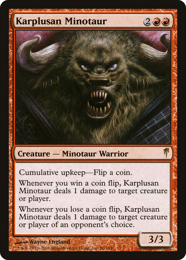Karplusan Minotaur (CSP-086) - Coldsnap Foil