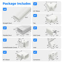 4 Inches W Mini Decorative PVC Slim Line Cover Kit