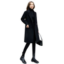 Womens Stylish Double-faced Cashmere Coat