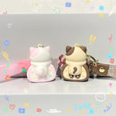 Fashion Cat Cake Roll Modeling Cartoon Key Button
