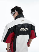 Heavy Contrast Color Design Short Sleeve