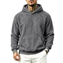 Mens Loose-Fitting Versatile Plush Hoodie