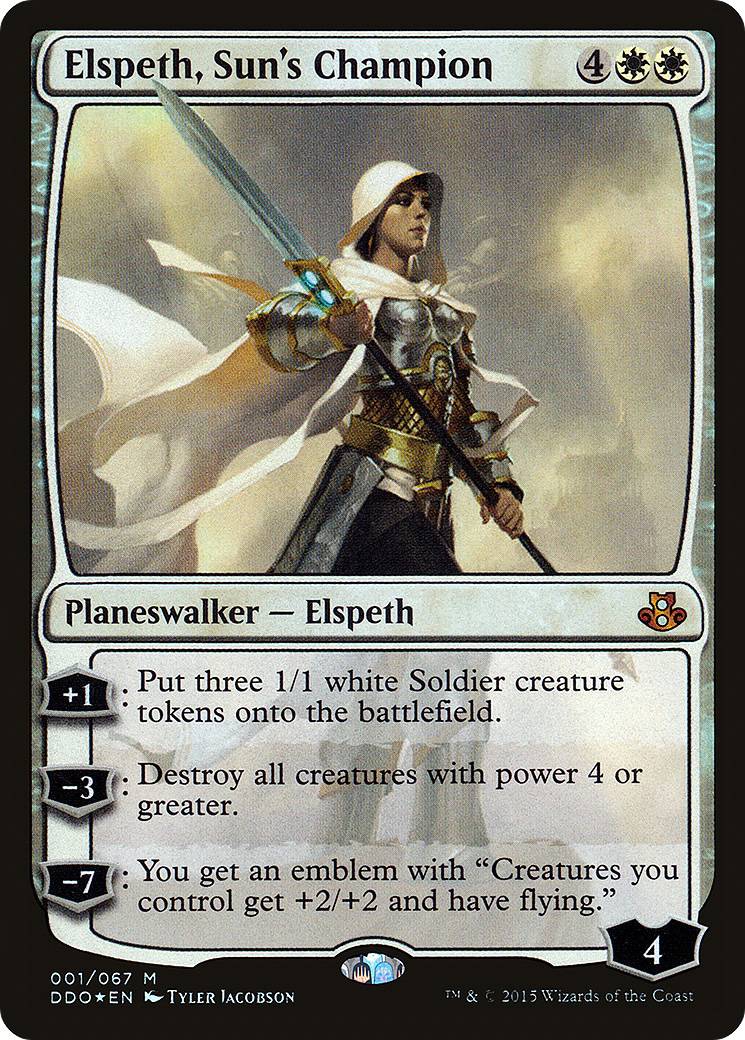 Elspeth, Sun's Champion (DDO-001) - Duel Decks: Elspeth vs. Kiora Foil